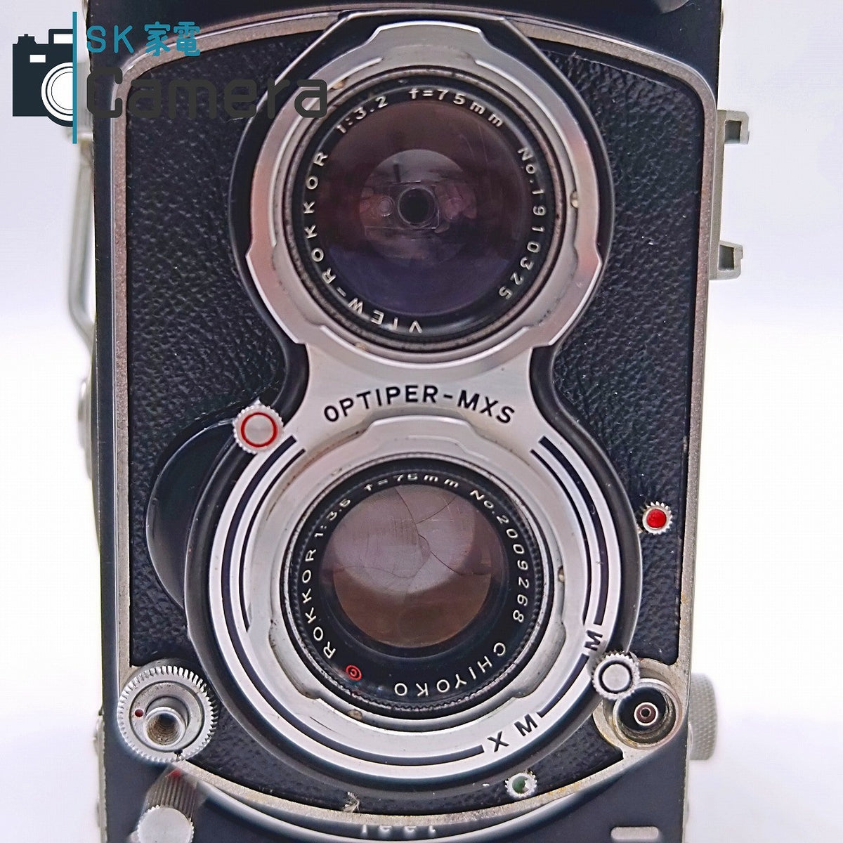 【中古】 MINOLTA AUTOCORD ROKKOR 75ｍｍ F3.5 CHIYODA KOGAKU ミノルタ オートコード キャップ付