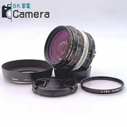 【中古】 Nikon NIKKOR-H・C Auto 28ｍｍ F3.5 非Ai HN-2 フード付 ニコン