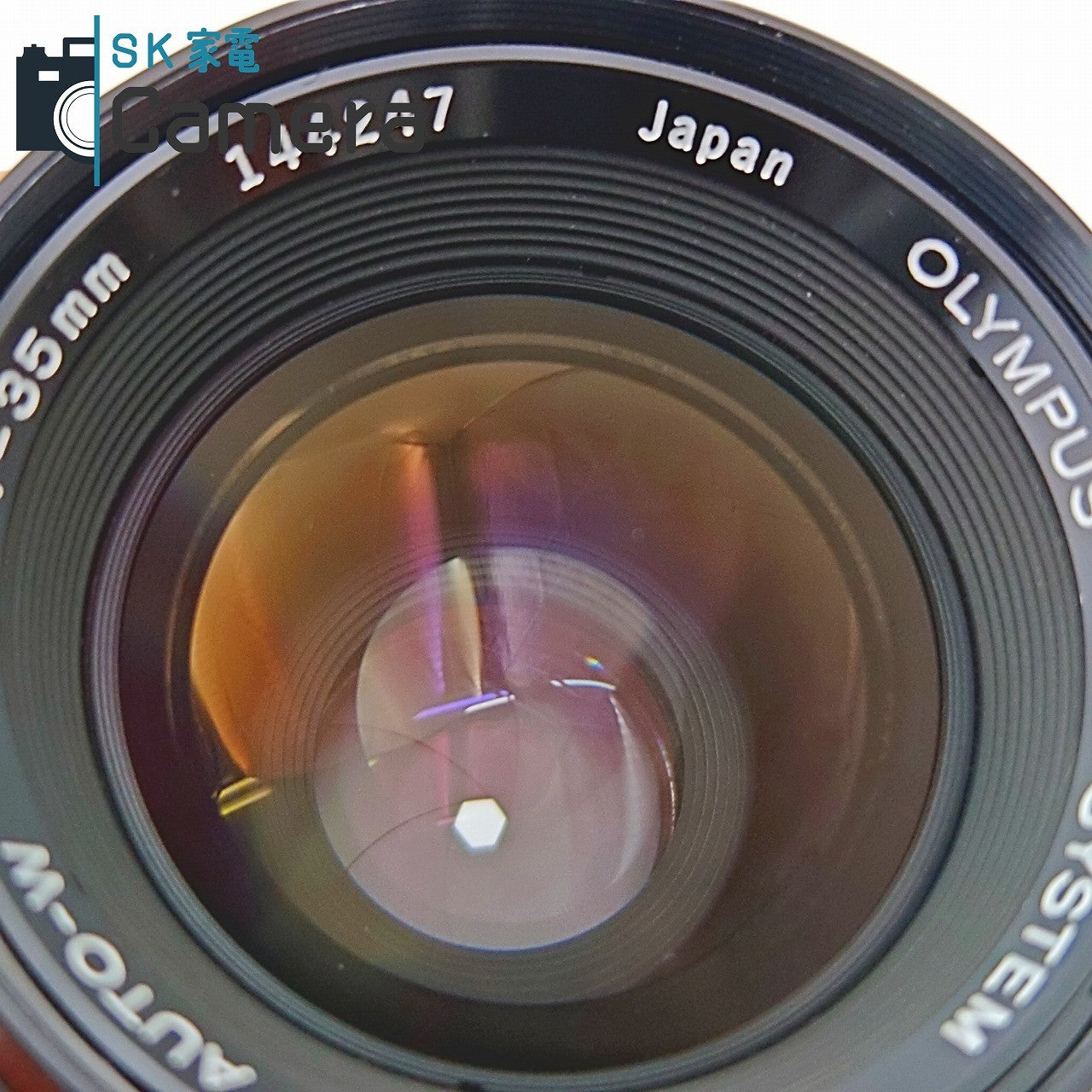 【中古】 OLYMPUS OM-SYSTEM ZUIKO MC AUTO-W 35ｍｍ F2 オリンパス キャップ フィルター 付
