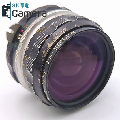【中古】 Nikon NIKKOR-H・C Auto 28ｍｍ F3.5 非Ai HN-2 フード付 ニコン