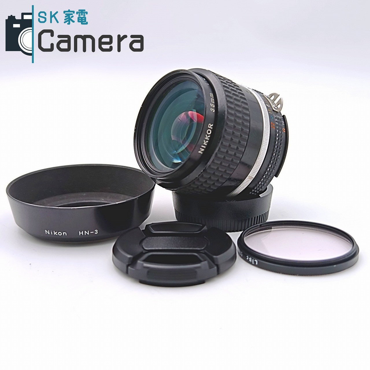 【中古】 Nikon NIKKOR 35ｍｍ F2 Ai-s HN-3 フード付き ニコン