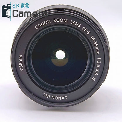 Canon EF-S 18-55ｍｍ F3.5-5.6 IS キャノン キャップ付 美品