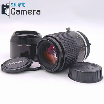 【中古】 Nikon Micro-NIKKOR 105ｍｍ F2.8 Ai-s フード付 2026年7月レンズ内清掃済み ヘリコイド修理済 ニコン