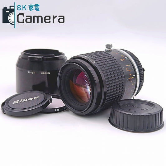 【中古】 Nikon Micro-NIKKOR 105ｍｍ F2.8 Ai-s フード付 2026年7月レンズ内清掃済み ヘリコイド修理済 ニコン