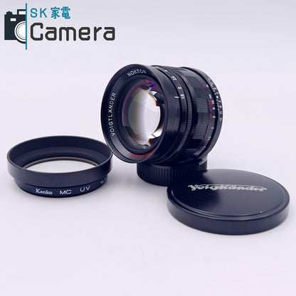 【中古】 Voigtlander NOKTON 50ｍｍ F1.5 ASPHERICAL L39 フォクトレンダー ノクトン フード付き 美品