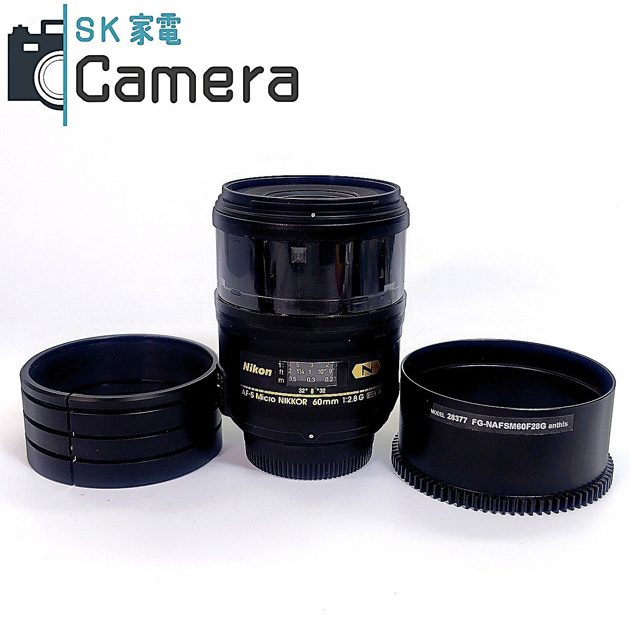 【中古】 Nikon N AF-S Micro NIKKOR 60ｍｍ F2.8 G ED anthis MODEL 28377 アンティス フォーカスギア ピントリング ニコン 美品