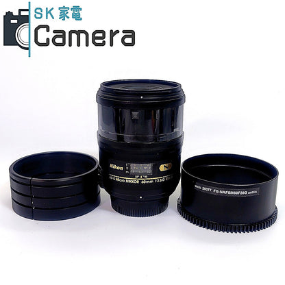 【中古】 Nikon N AF-S Micro NIKKOR 60ｍｍ F2.8 G ED anthis MODEL 28377 アンティス フォーカスギア ピントリング ニコン 美品