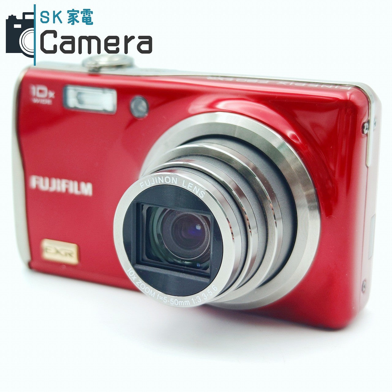 【中古】 FUJIFILM FINEPIX F80 EXR 富士フィルム ファインピクス レッド 充電器 付 コンパクトデジタルカメラ