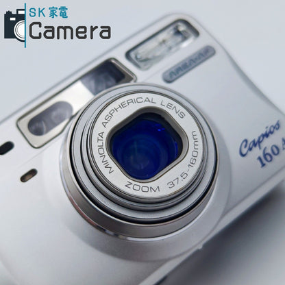 【中古】 MINOLTA Capios 160A コンパクトフィルムカメラ テスト用フィルムにて確認済 ミノルタ カピオス