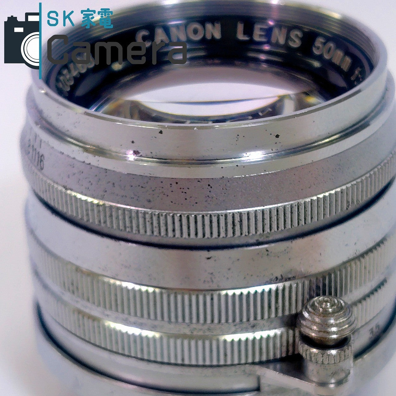 【中古】 Canon LENS 50ｍｍ F1.8 L39 2025年11月清掃済 キャノン フィルター付