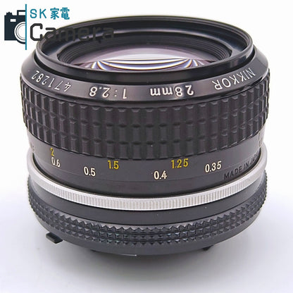 【中古】 Nikon Nikkor 28ｍｍ F2.8 Ai HN-2 L1Bc フード フィルター 付 ニコン