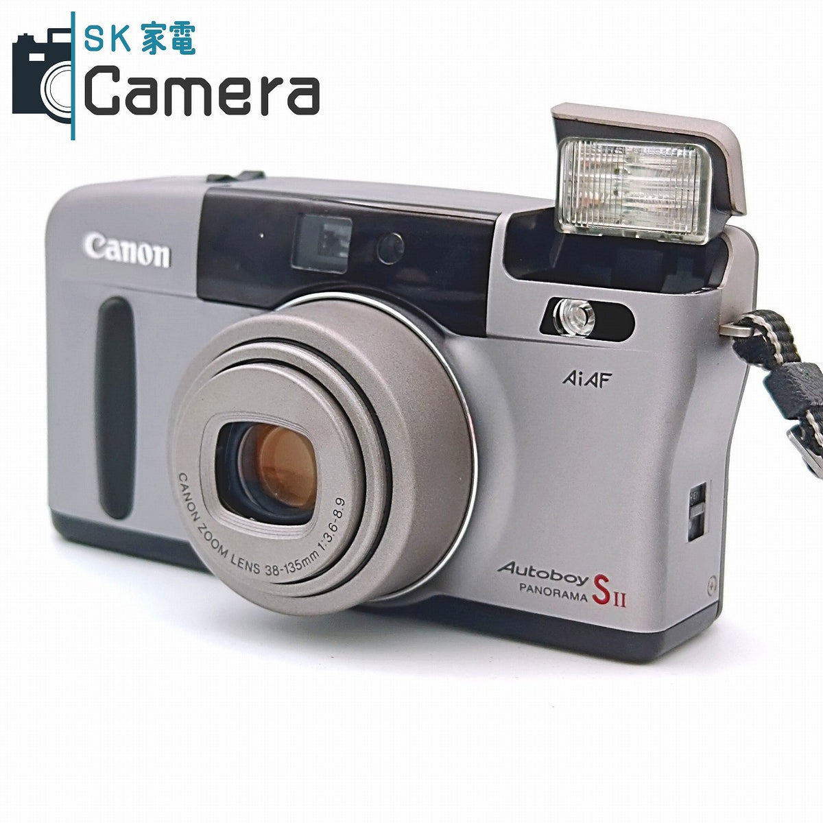 Canon Autoboy SII PANORAMA Ai-AF 38-135ｍｍ F3.6-8.9 キャノン オートボーイ ケース付 コンパクトフィルムカメラ