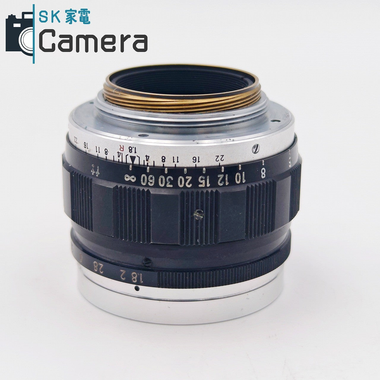 【中古】 CHIYODA KOGAKU SUPER ROKKOR 5cm F1.8 L39 フード付き 千代田光学