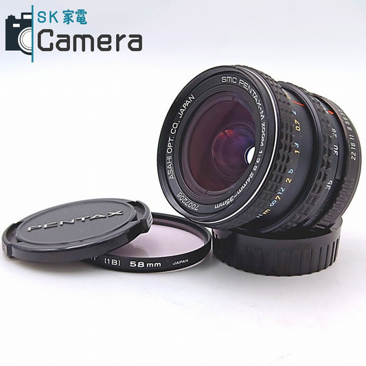 【中古】 PENTAX SMC PENTAX-M ZOOM 24-35ｍｍ F3.5 Kマウント ペンタックス キャップ フィルター付