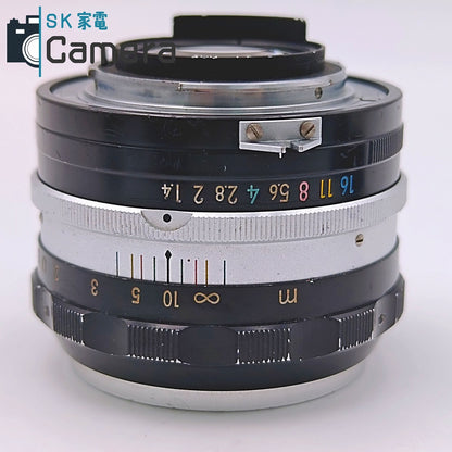 【中古】 Nikon NIKKOR-S Auto 5.8cm F1.4 非Ai PAT.PEND. ニコン キャップ付
