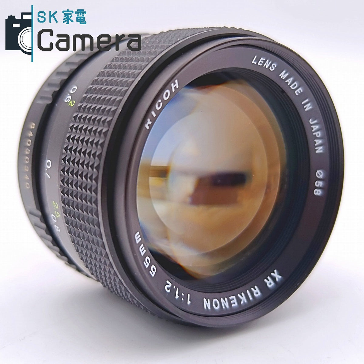 【中古】 RICOH XR RIKENON 55ｍｍ F1.2 Kマウント 2026年9月レンズ内清掃済 リコー