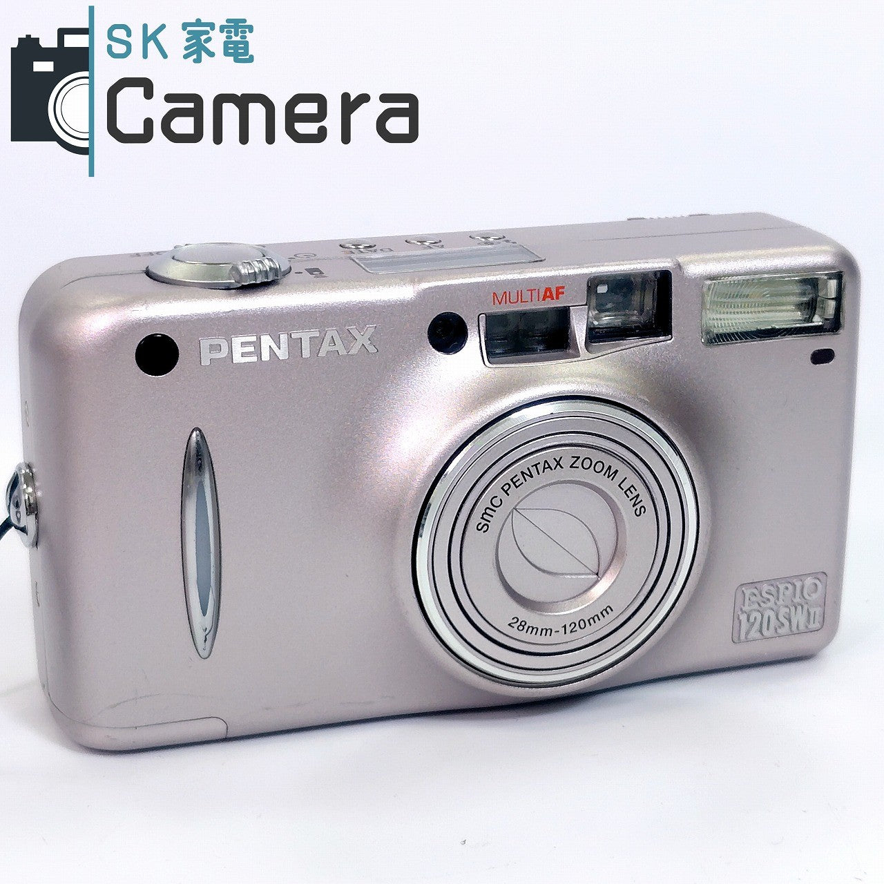 【中古】 PENTAX ESPIO 120 SW II ペンタックス エスピオ ピンク 120SWII テスト用フィルムにて確認済 コンパクトフィルムカメラ