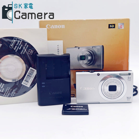【中古】 Canon PowerShot A2400 IS HD キャノン パワーショット コンパクトデジタルカメラ 箱 充電器付 PC1731
