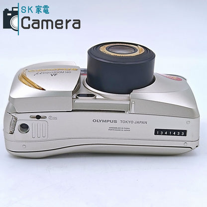 【中古】 OLYMPUS μ [mju:] ZOOM 140 VF 38-140ｍｍ オリンパス ミュー テスト用フィルムにて確認済 コンパクトフィルム 美品