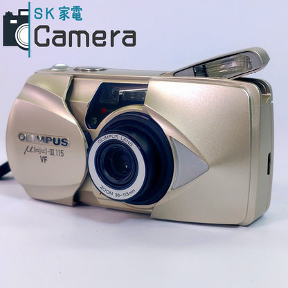 【中古】 OLYMPUS μ [mju:] - II 115 VF オリンパス ミュー コンパクトフィルムカメラ 美品 μ Ⅱ