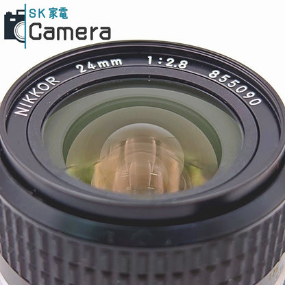 【中古】 Nikon NIKKOR 24ｍｍ F2.8 Ai-s SIC 箱付 シリアル一致 ニコン