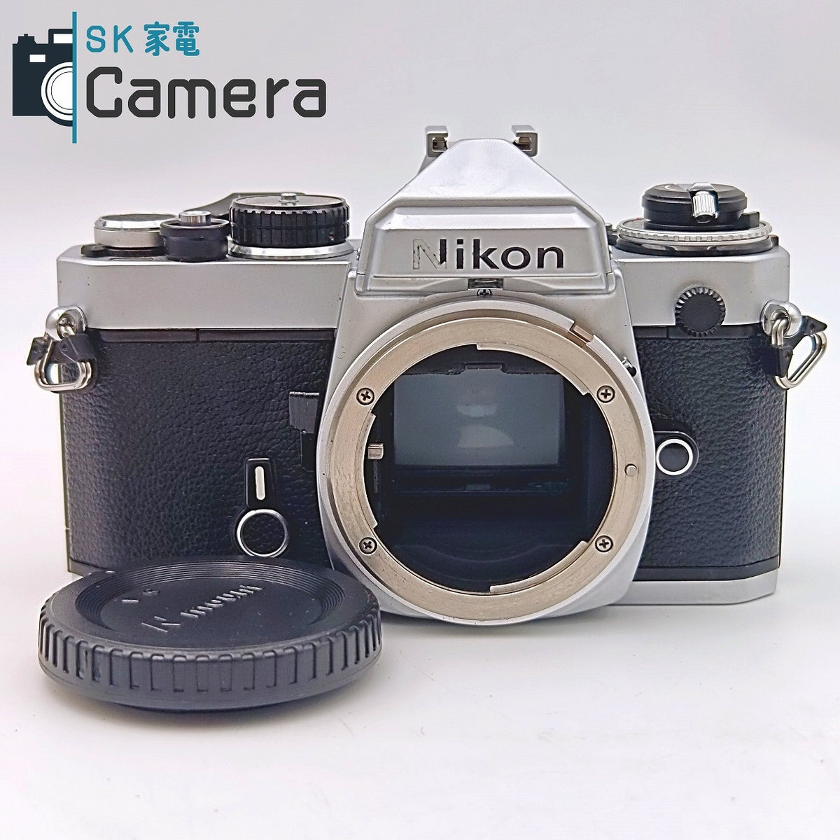 【中古】 Nikon FE シルバー シャッター 露出 動作 ニコン ボディキャップ付