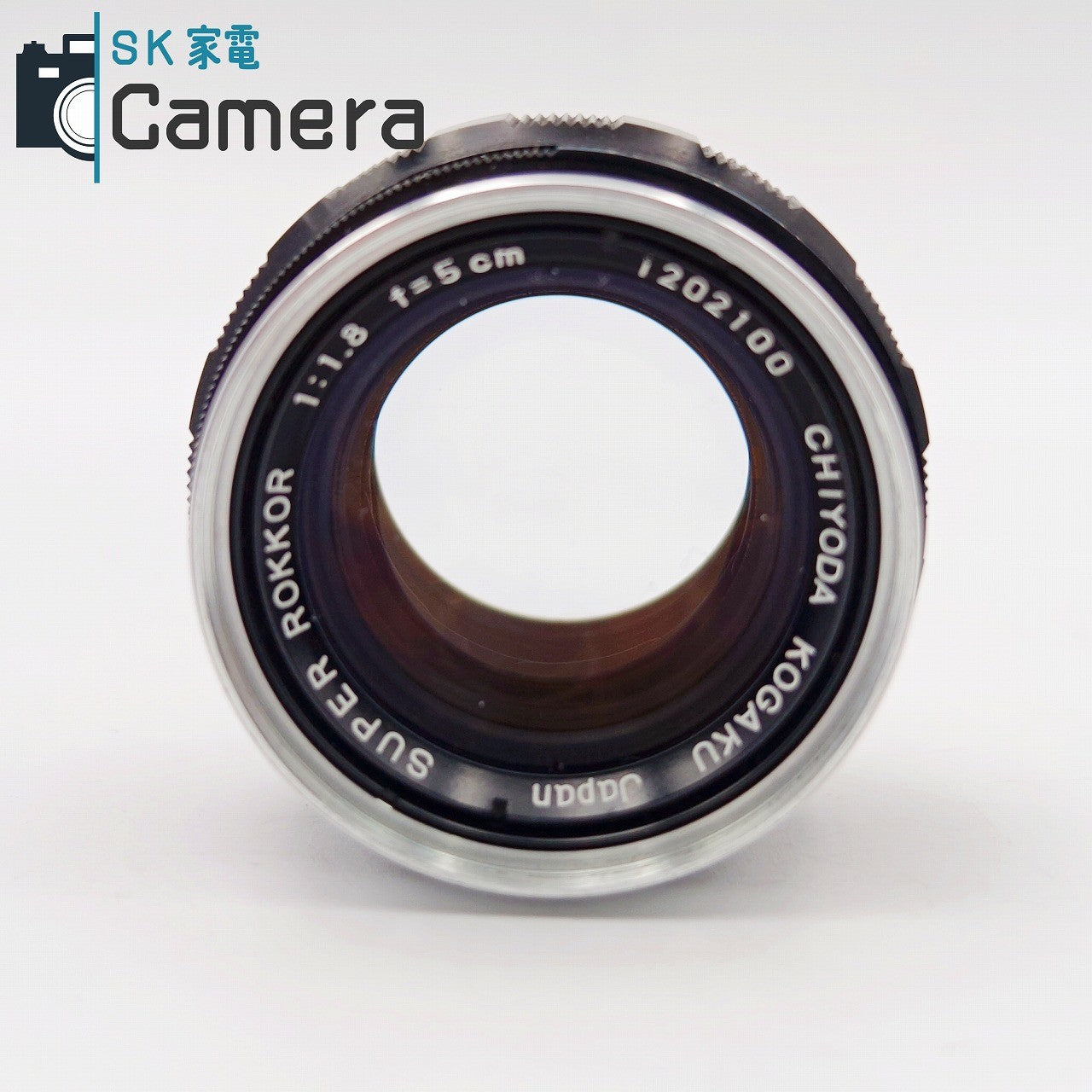 中古】 CHIYODA KOGAKU SUPER ROKKOR 5cm F1.8 L39 フード付き 千代田