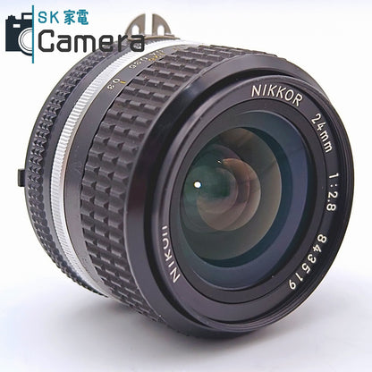 【中古】 Nikon NIKKOR 24ｍｍ F2.8 Ai HN-1 L1Bc フード フィルター 付 ニコン