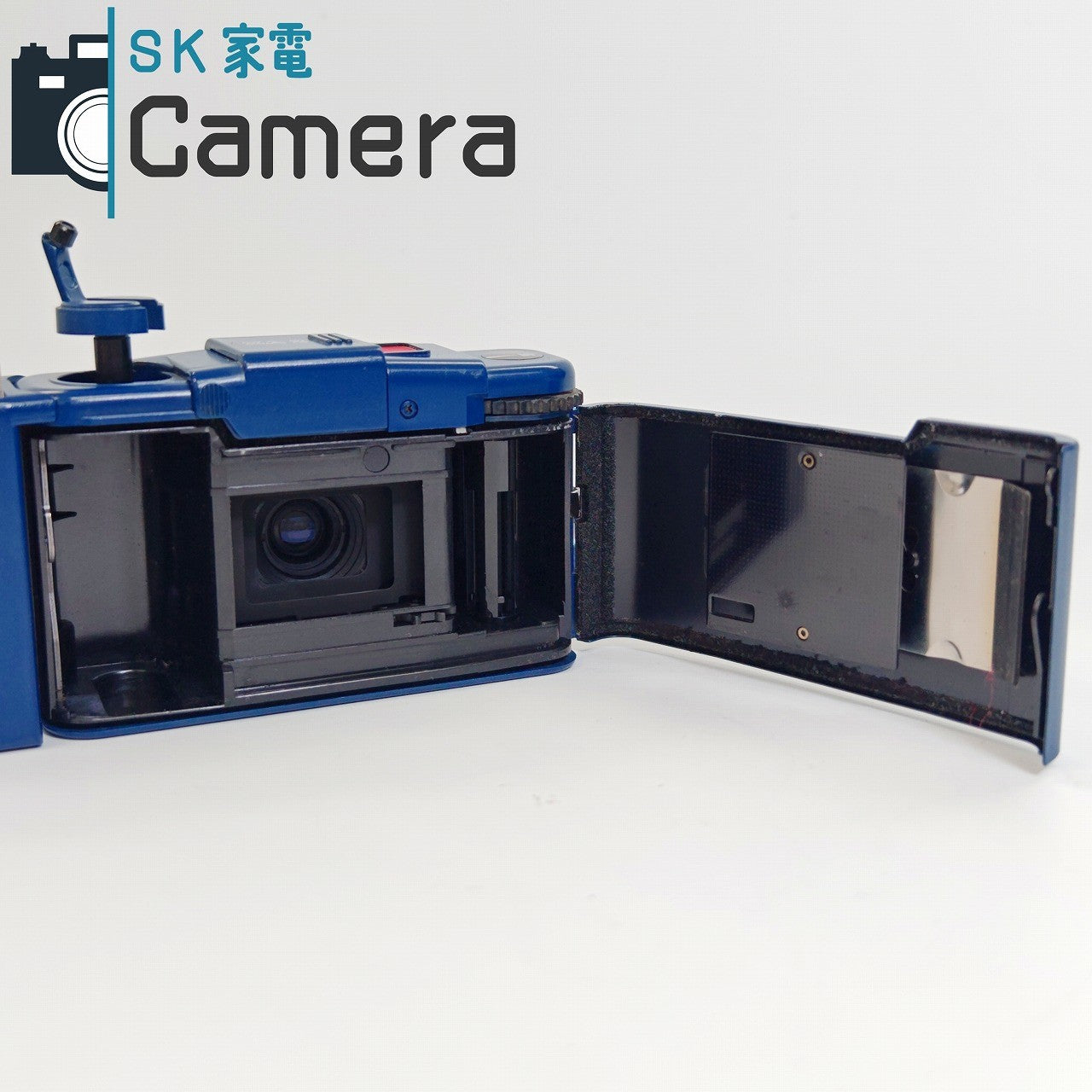 【中古】 OLYMPUS XA2 D.ZUIKO 35ｍｍ F3.5 A11 ストロボ付 ブルー オリンパス 青 動作品