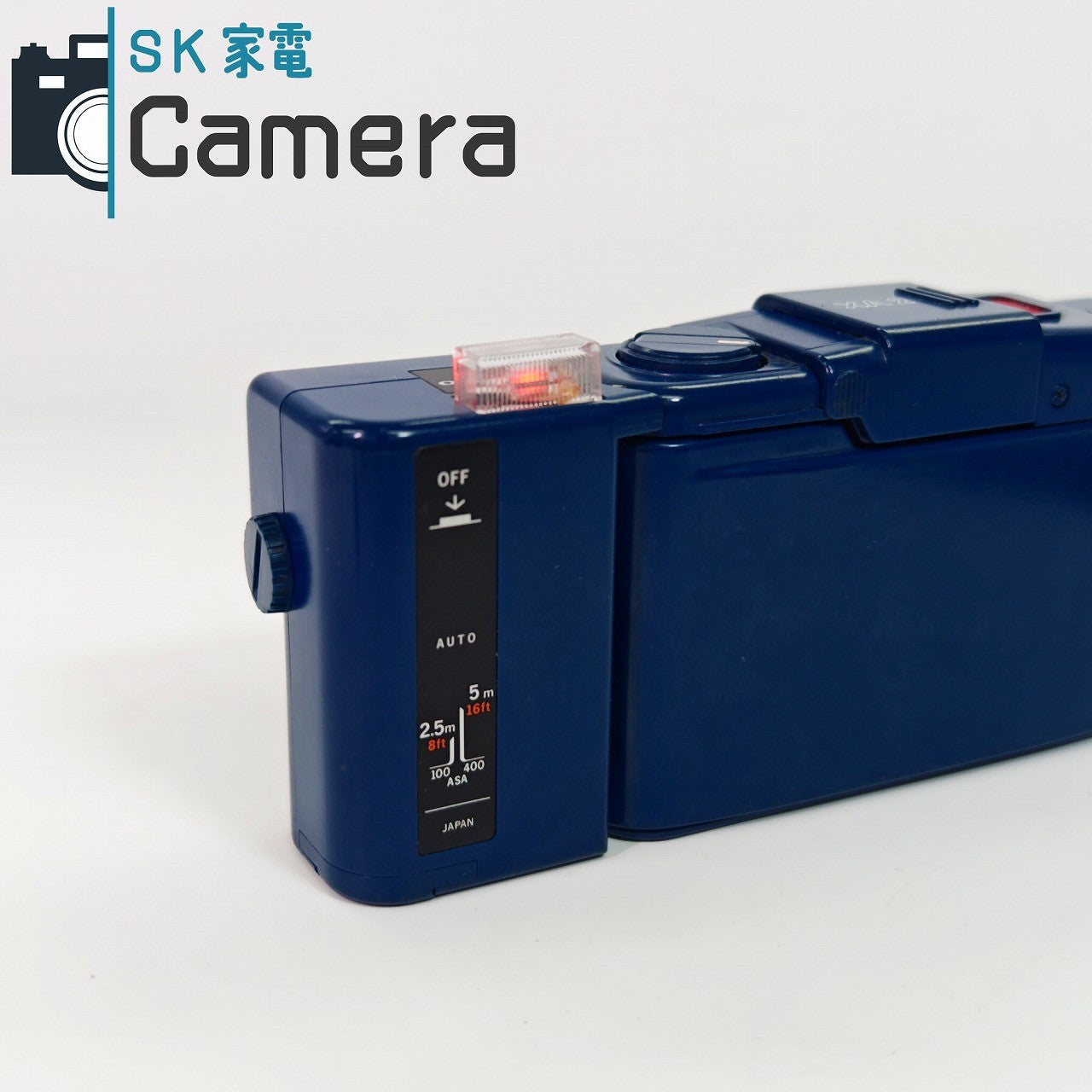 【中古】 OLYMPUS XA2 D.ZUIKO 35ｍｍ F3.5 A11 ストロボ付 ブルー オリンパス 青 動作品