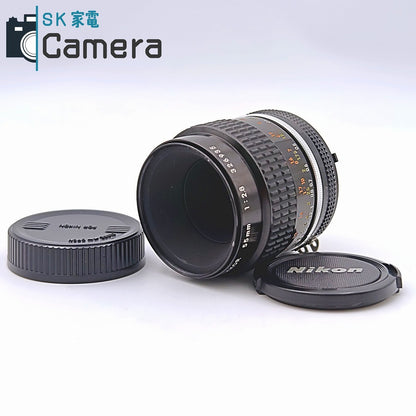 Nikon Micro-NIKKOR 55ｍｍ F2.8 Ai-s ニコン キャップ付 美品