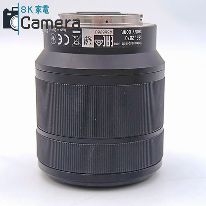 【中古】 SONY FE 28-70ｍｍ F3.5-5.6 OSS SEL2870 ソニー キャップ付 良