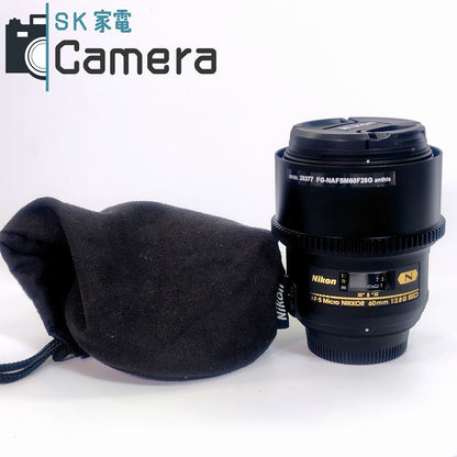 【中古】 Nikon N AF-S Micro NIKKOR 60ｍｍ F2.8 G ED anthis MODEL 28377 アンティス フォーカスギア ピントリング ニコン 美品