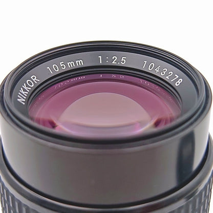 【中古】 Nikon NIKKOR 105ｍｍ F2.5 Ai-s SICコーティング ニコン キャップ付き