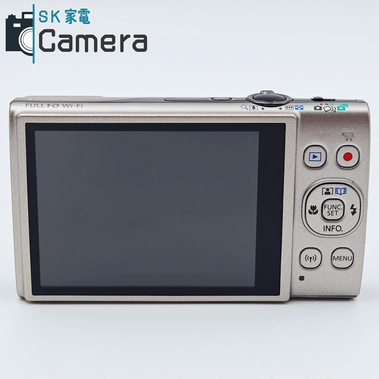 【中古】【ほぼ未使用】Canon IXY 650 PC2274 キャノン イクシー シルバー 付属一式 コンパクトデジタルカメラ