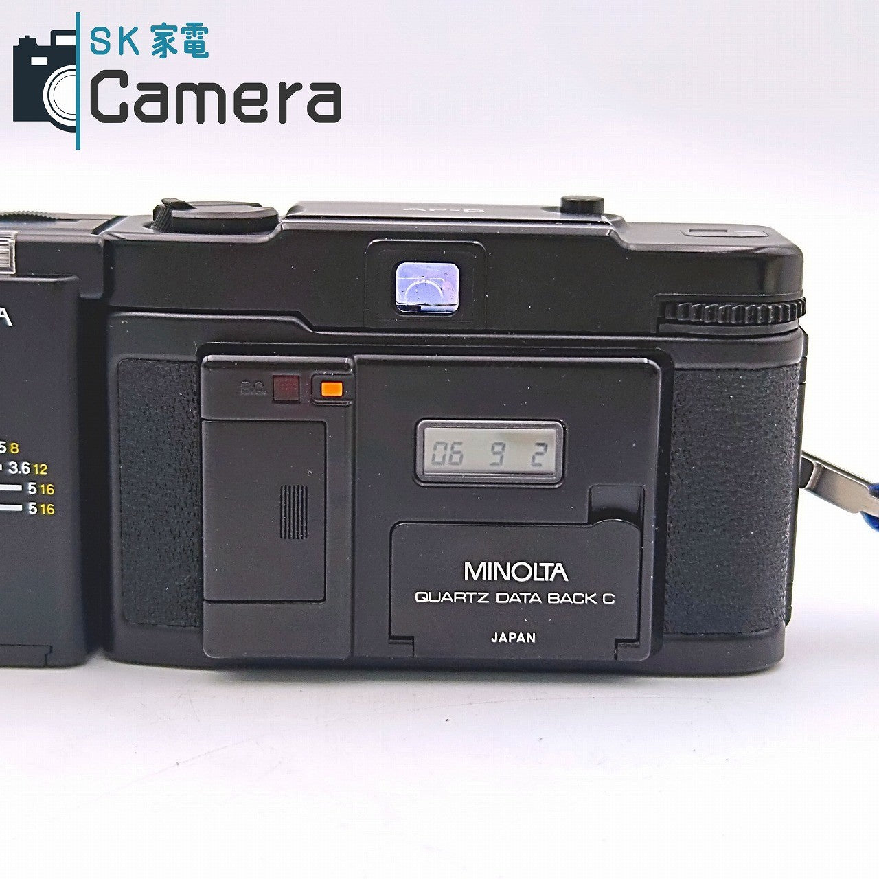 【中古】 MINOLTA AF-C 35ｍｍ F2.8 AUTO FOCUS EF-C ストロボ QUARTZ DATA BACK C 付 ミノルタ シャッター セルフ ストロボ 動作