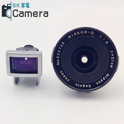 【中古】 NIKON NIKKOR-O 2.1cm F4 21ｍｍ FINDER 希少なリアキャップ付 ニコン