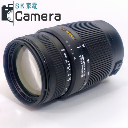 【中古】 SIGMA DG 70-300ｍｍ F4-5.6 OS キャノン用 シグマ 良品 OPTICAL STABILIZER フード キャップ 付
