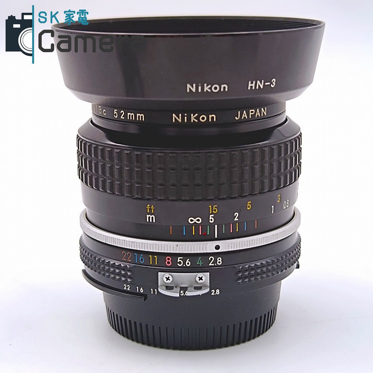 【中古】 Nikon Nikkor 35ｍｍ F2.8 Ai HN-3 L1Bc フード フィルター 付 ニコン