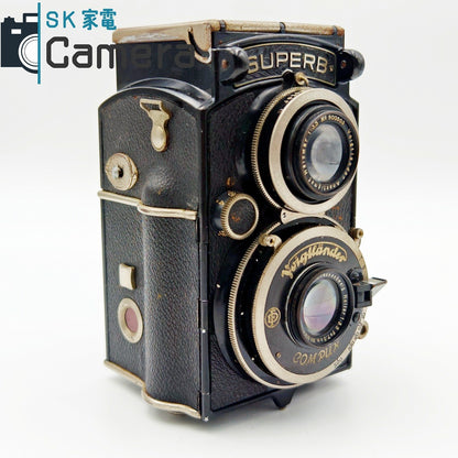 【中古】 Voigtlander SUPERB Heliar 7.5cm F3.5 フォクトレンダー スパーブ ヘリアー 二眼レフカメラ