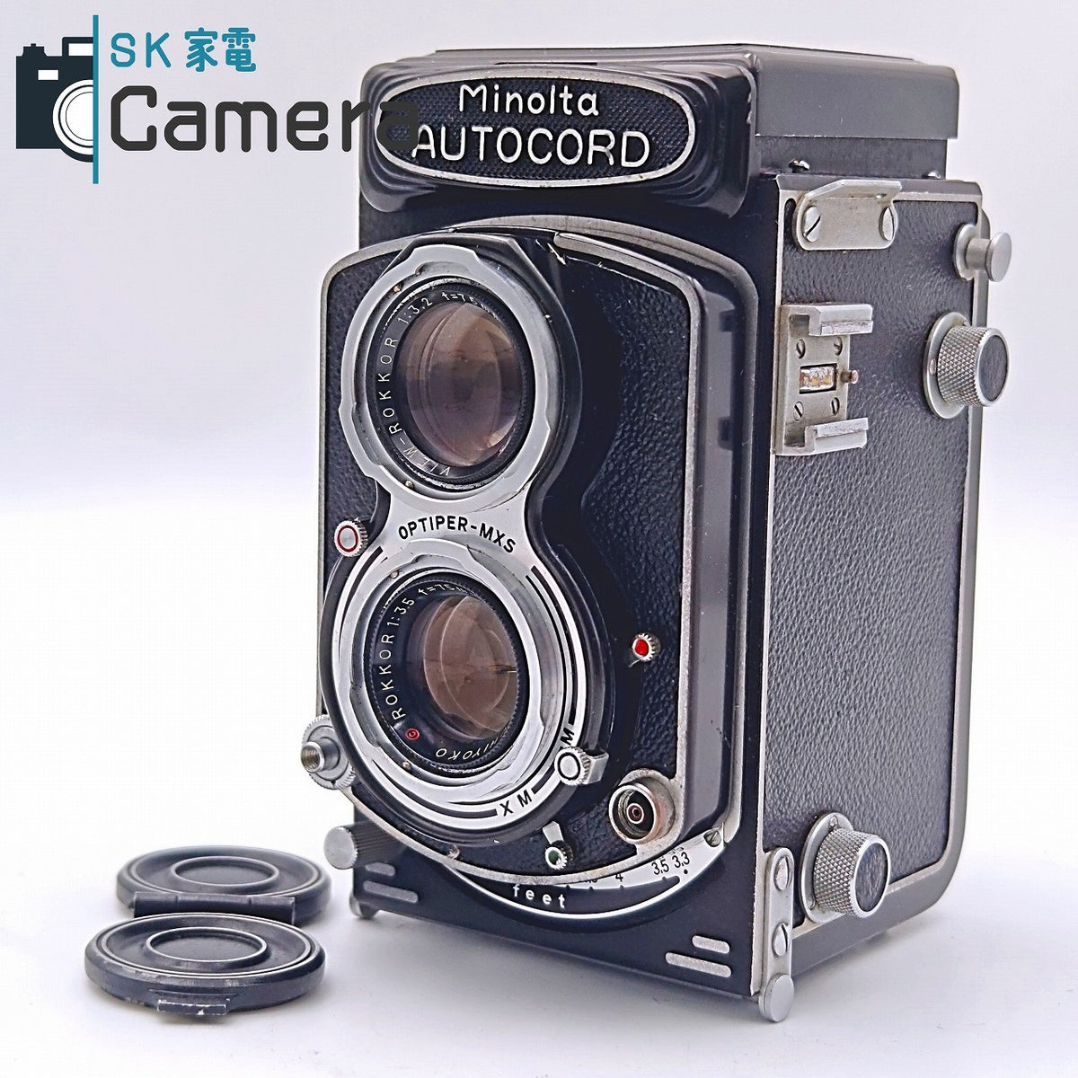 【中古】 MINOLTA AUTOCORD ROKKOR 75ｍｍ F3.5 CHIYODA KOGAKU ミノルタ オートコード キャップ付