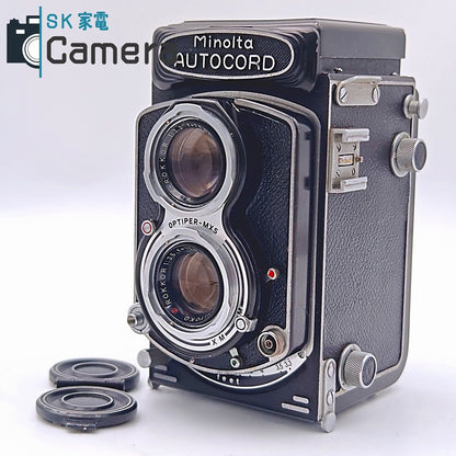 【中古】 MINOLTA AUTOCORD ROKKOR 75ｍｍ F3.5 CHIYODA KOGAKU ミノルタ オートコード キャップ付