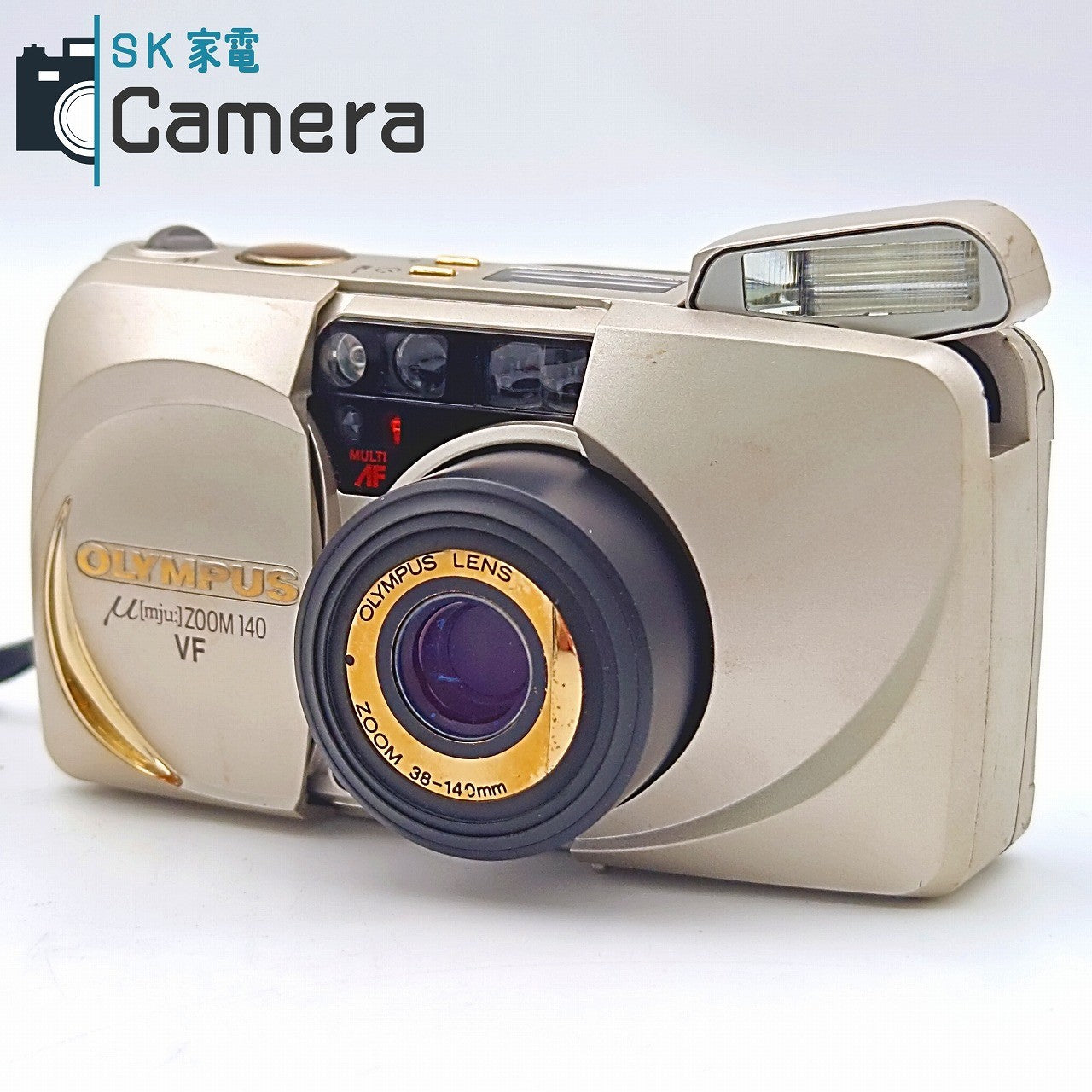 【中古】 OLYMPUS μ [mju:] ZOOM 140 VF 38-140ｍｍ オリンパス ミュー テスト用フィルムにて確認済 コンパクトフィルムカメラ