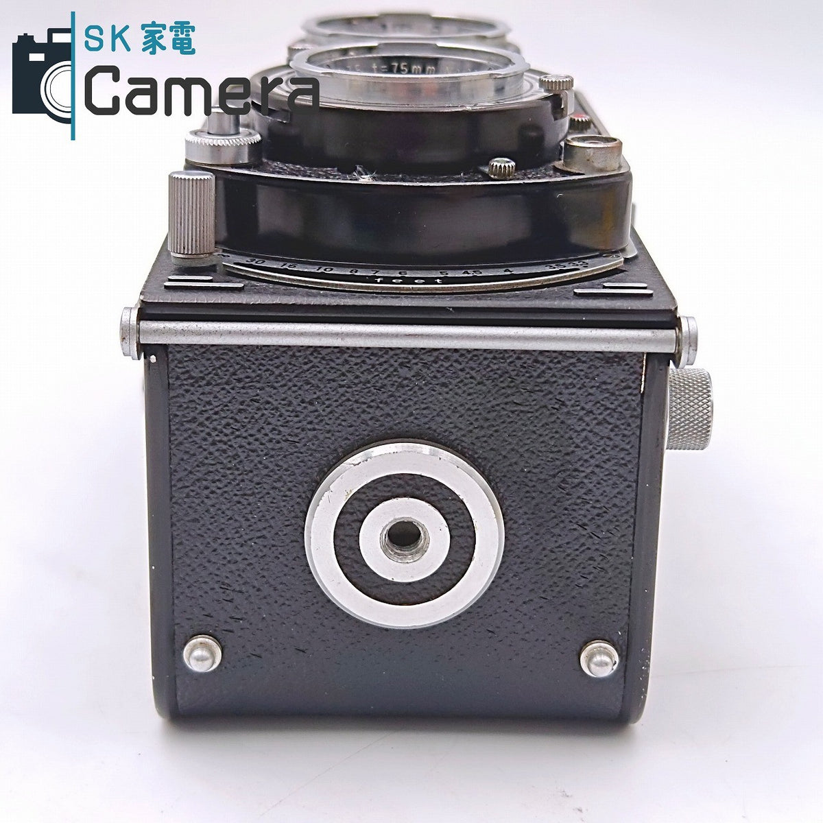 【中古】 MINOLTA AUTOCORD ROKKOR 75ｍｍ F3.5 CHIYODA KOGAKU ミノルタ オートコード キャップ付