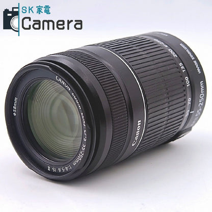 Canon EF-S 55-250ｍｍ F4-5.6 IS II ET-60 フード キャップ付 美品 キャノン