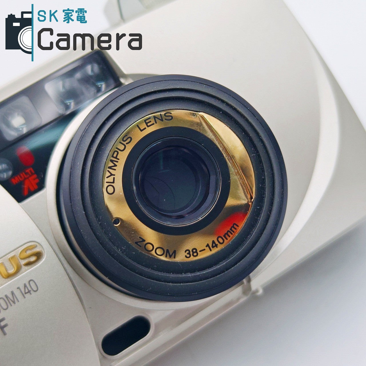 【中古】 OLYMPUS μ [mju:] ZOOM 140 VF オリンパス ミュー コンパクトフィルムカメラ 美品 テスト用フィルムにて確認済