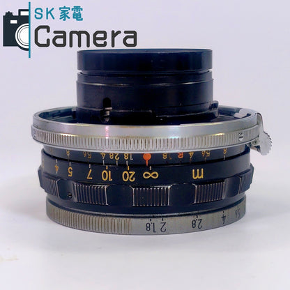 【中古】 NIKON W-NIKKOR 3.5cm F1.8 Nippon Kogaku Sマウント 2025年11月清掃済 ニコン 実用
