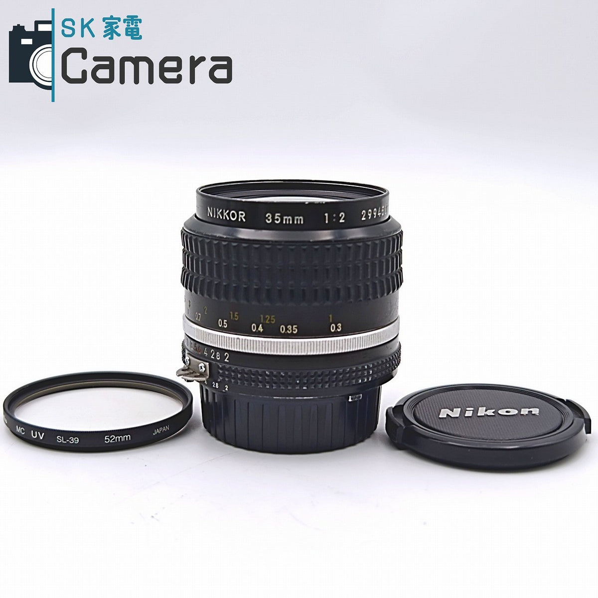 Nikon NIKKOR 35ｍｍ F2 Ai-s ニコン キャップ フィルター 付 並品