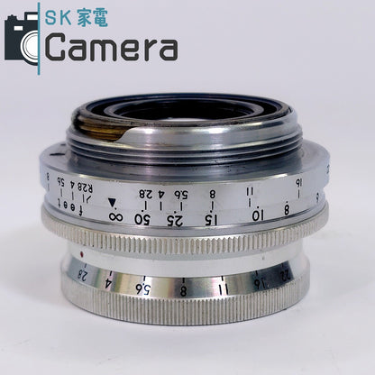 【中古】 Topcor 3.5cm F2.8 L39 Tokyo Kogaku 東京光学 トプコン トプコール
