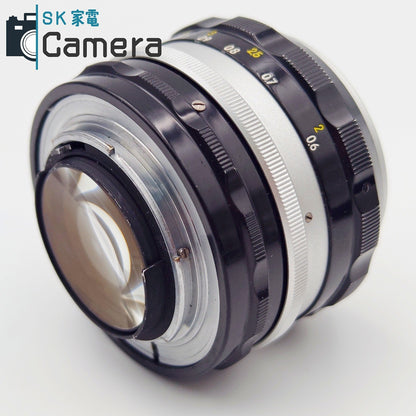 【中古】 NIKON NIKKOR-S Auto 50ｍｍ F1.4 非Ai ニコン Nippon Kogaku キャップ 保護フィルター 付